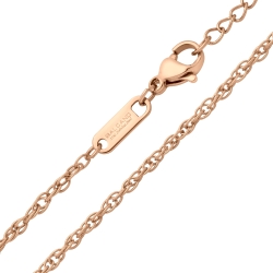 BALCANO - Prince of Wales / Stainless Steel Prince of Wales Chain, 18K Rose Gold Plated - 2 mm