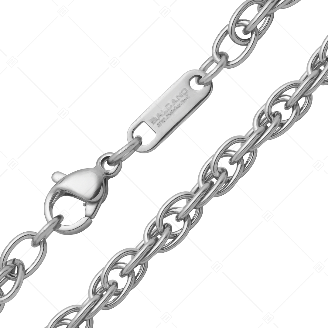 BALCANO - Prince of Wales / Stainless Steel Prince of Wales Chain, High Polished - 4 mm (341356BC97)