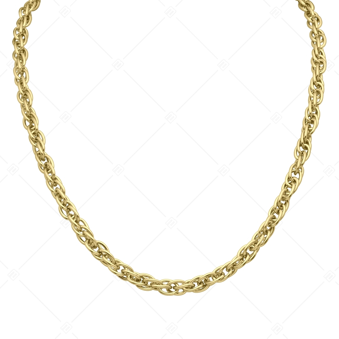 BALCANO - Prince of Wales / Edelstahl Prince of Wales Kette mit 18K Gold Beschichtung - 6 mm (341358BC88)