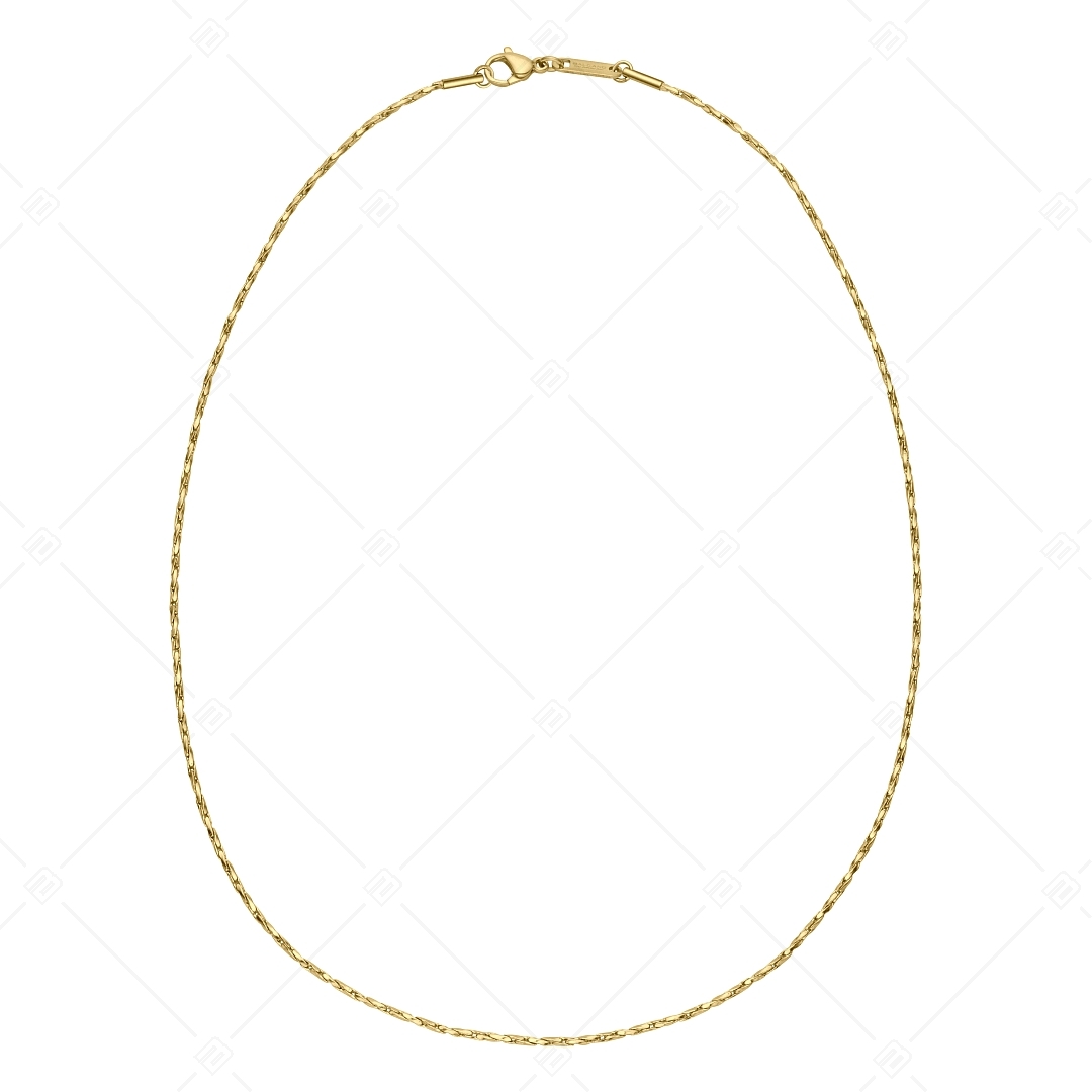 BALCANO - Twisted Cobra / Stainless Steel Twisted Crimpable Chain, 18K Gold Plated - 1,35 mm (341361BC88)