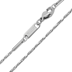 BALCANO - Twisted Cobra / Stainless Steel Twisted Crimpable Chain, High Polished - 1,35 mm