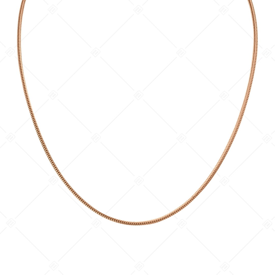 BALCANO - Foxtail / Stainless Steel Foxtail Chain, 18K Rose Gold Plated - 1,5 mm (341382BC96)