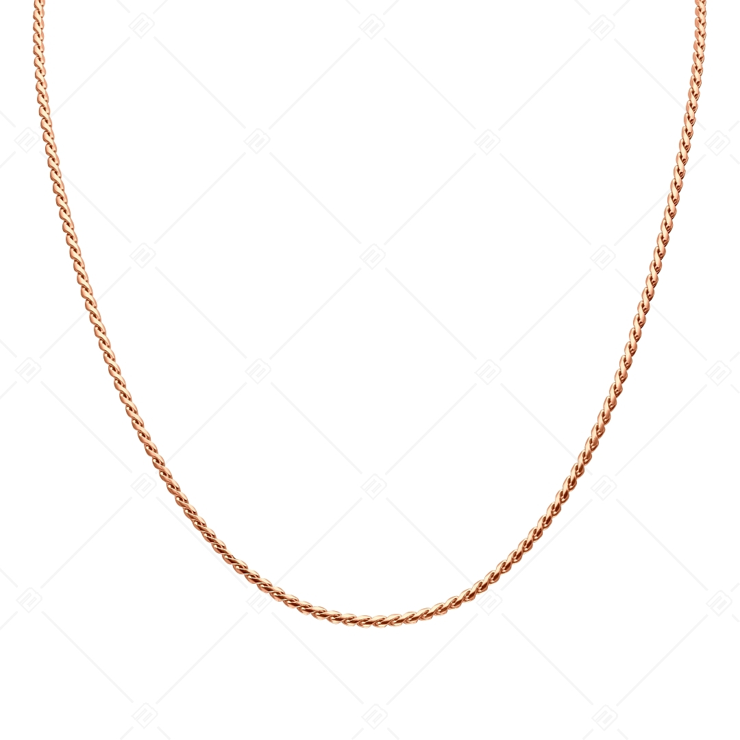 BALCANO - Spiga / Stainless Steel Spiga Chain, 18K Rose Gold Plated - 1,9 mm (341403BC96)