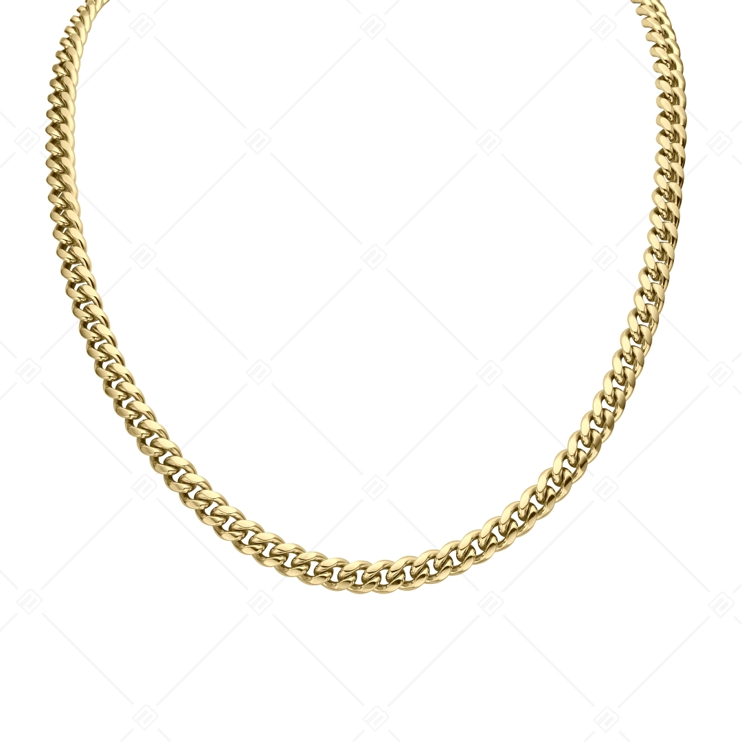 BALCANO - Curb / Stainless Steel Curb Chain, 18K Gold Plated - 6 mm (341428BC88)