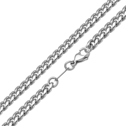 BALCANO - Curb Chain / Pancer-Halskette aus Edelstahl mit hochglanzpolitur - 6 mm