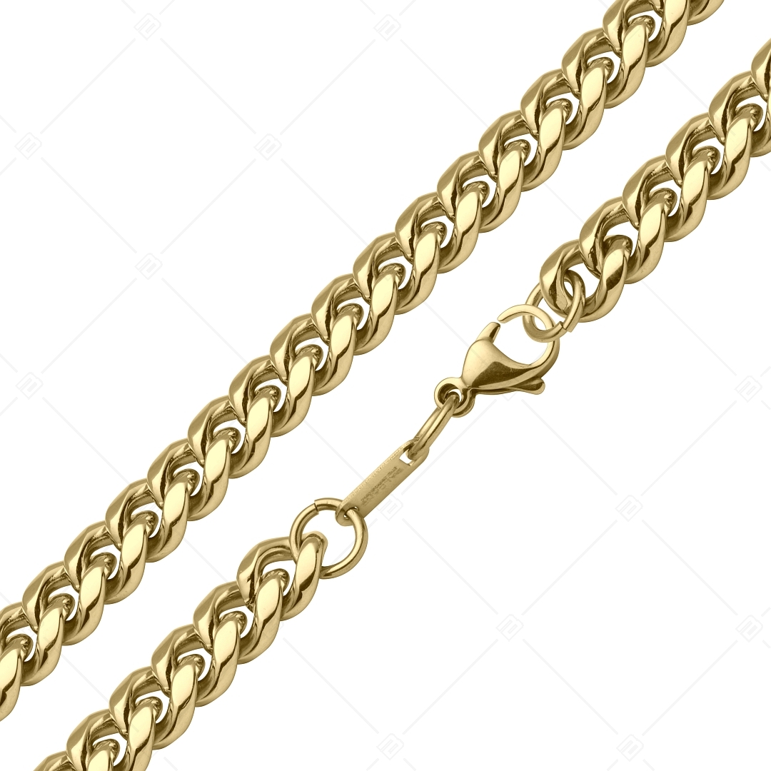 BALCANO - Curb Chain, 18K gold plated - 8 mm (341429BC88)