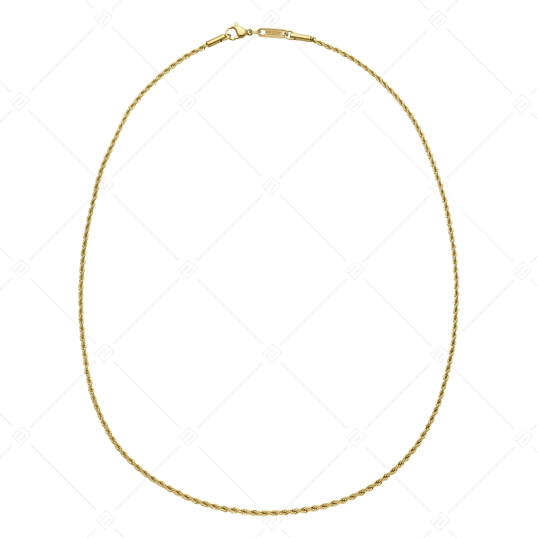 BALCANO - Rope / Stainless Steel Rope Chain, 18K Gold Plated - 2 mm (341433BC88)