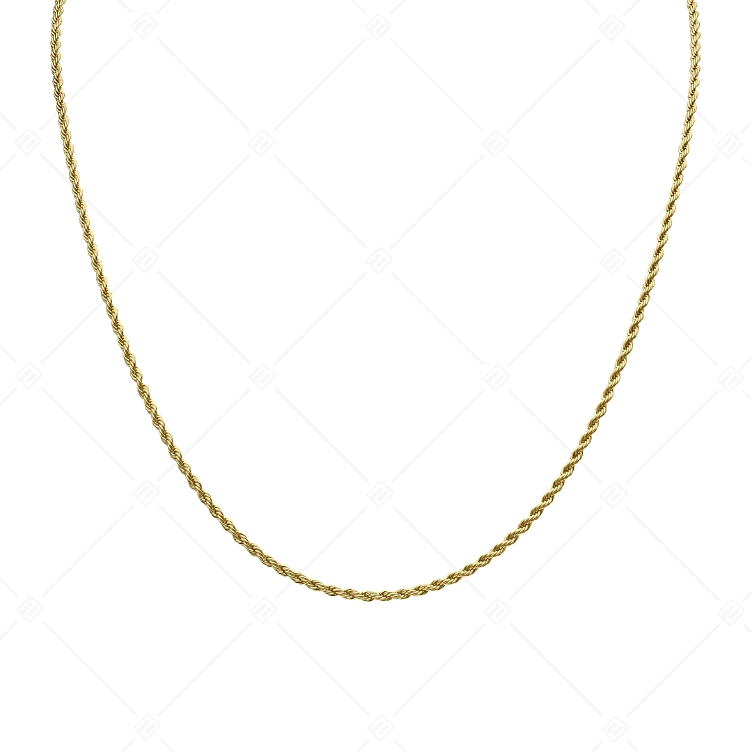 BALCANO - Rope / Edelstahl Seilkette mit 18K Gold Beschichtung - 2 mm (341433BC88)