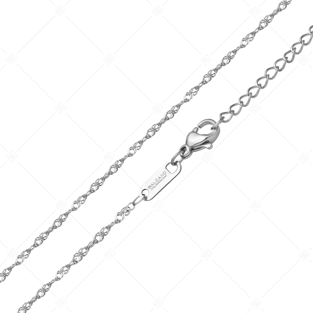 BALCANO - Singapore / Stainless Steel Singapore Chain, High Polished - 1,2 mm (341461BC97)