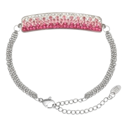 Crystal Dream - Tesoro / Cable chain bracelet with crystal headpiece