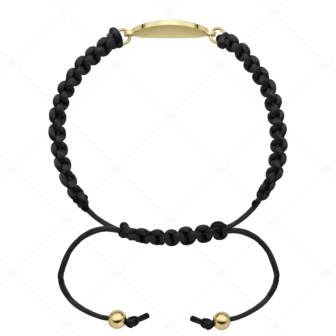 BALCANO - Friendship bracelet / Round engravable head with 18K gold plated (441050HM88)
