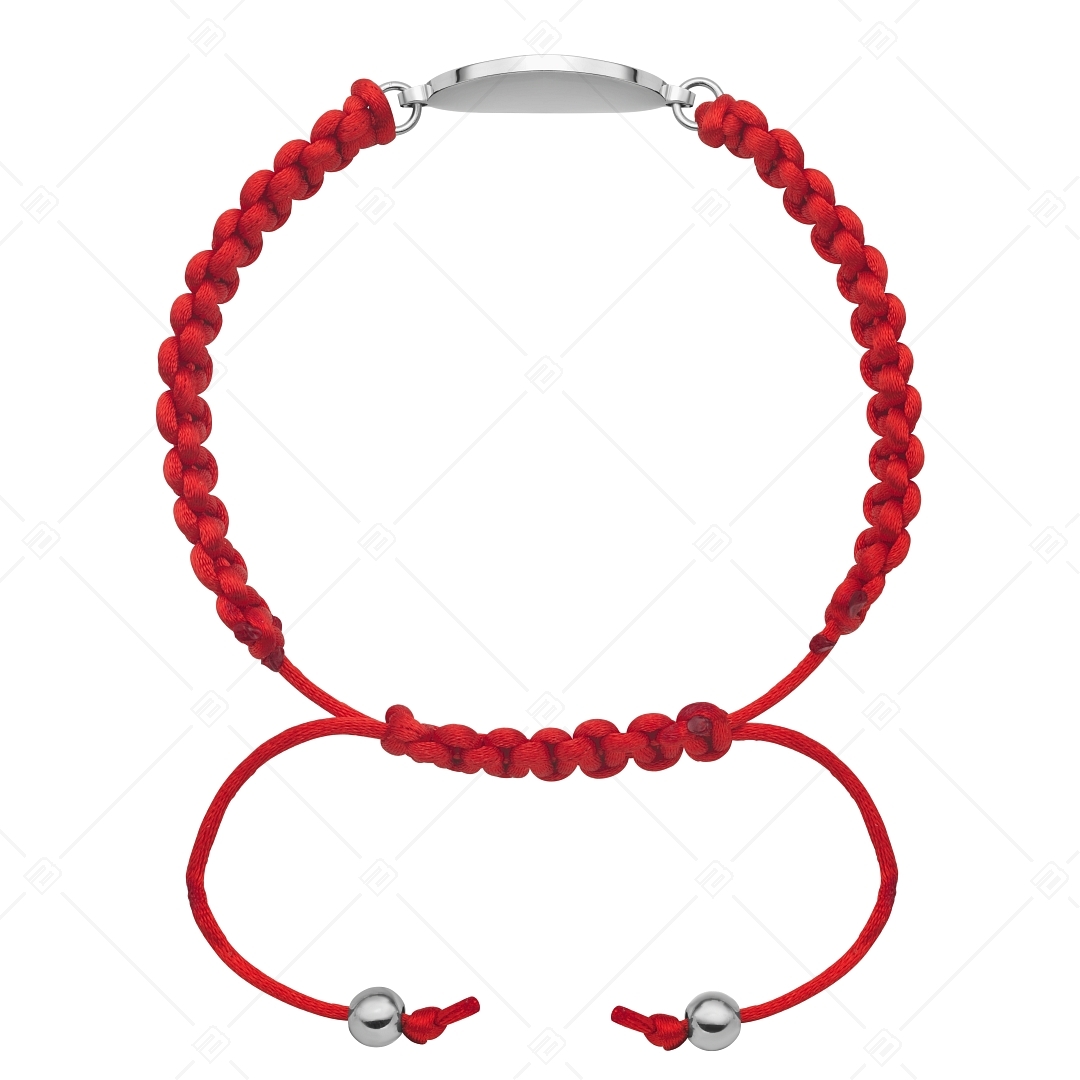 BALCANO - Friendship bracelet / Bracelet with Round stainless steel engravable head, high polished (441050HM97)