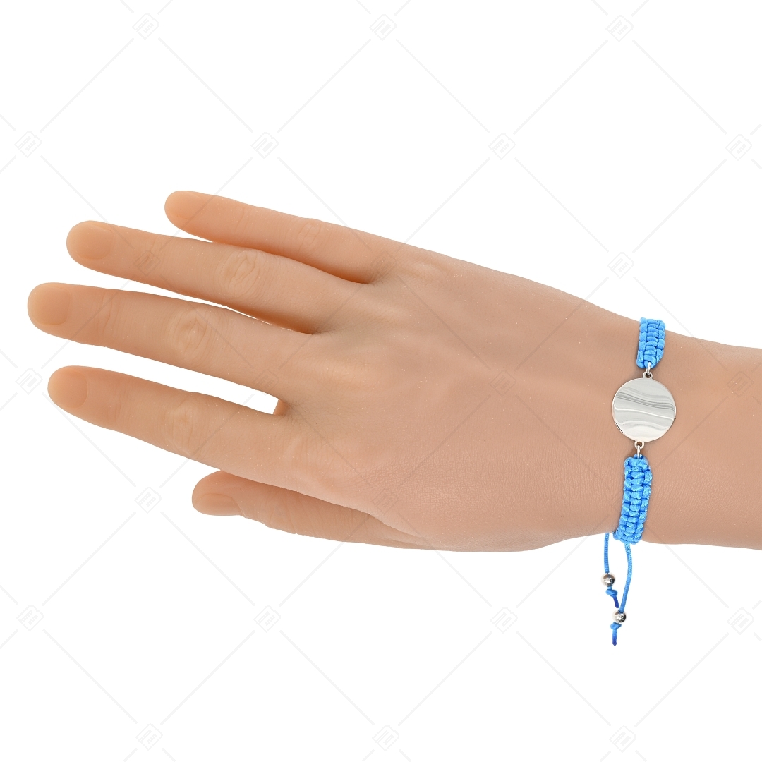BALCANO - Friendship / Bracelet with Round Stainless Steel Engravable Head, High Polished (441050HM97)