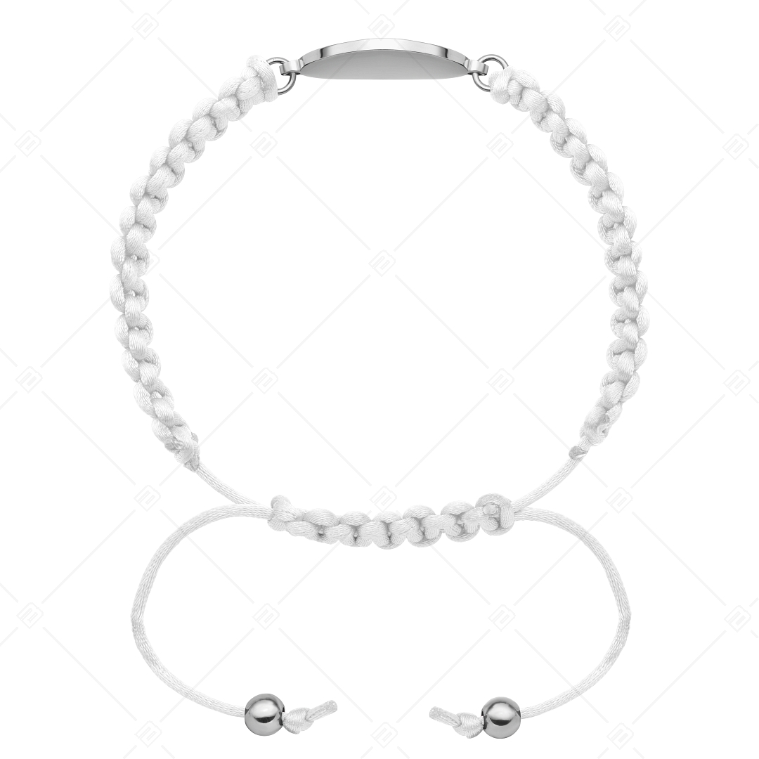 BALCANO - Friendship / Bracelet d'amitié tête ronde, gravable, en acier inoxydable avec hautement polie (441050HM97)
