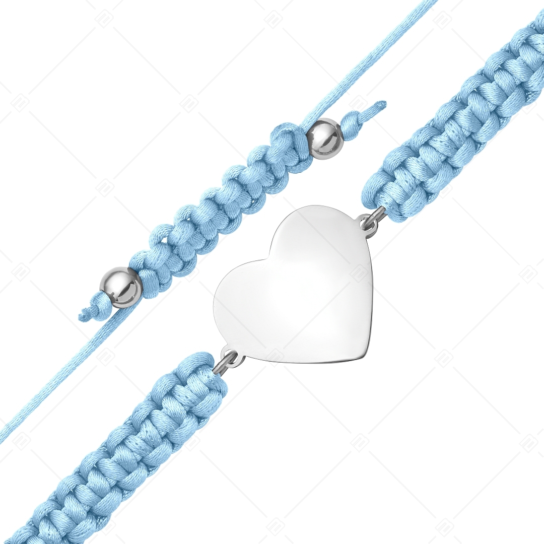 BALCANO - Friendship / Bracelet Heart-Shaped Stainless Steel Engravable Head, High Polished (441052HM97)