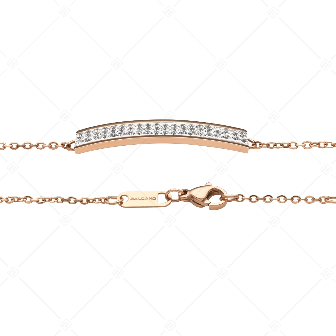 BALCANO - Giulia / Stainless Steel Bracelet With Crystals, 18K Rose Gold Plated (441105BC96)