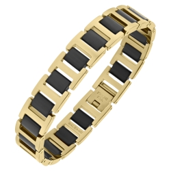 BALCANO - Clark /  Modisches Edelstahl Armband 18K vergoldet