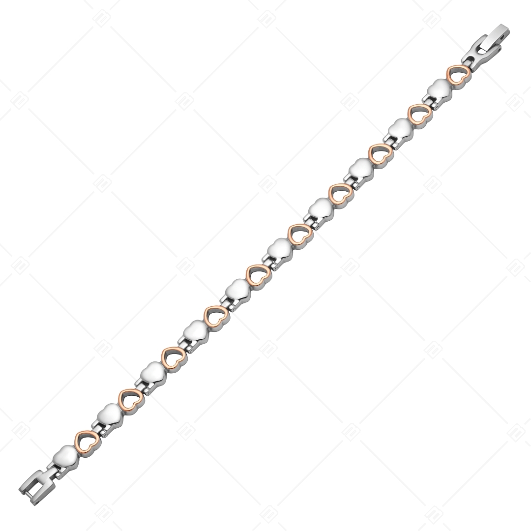 BALCANO - L' amour / Stainless steel heart bracelet (441186BC96)