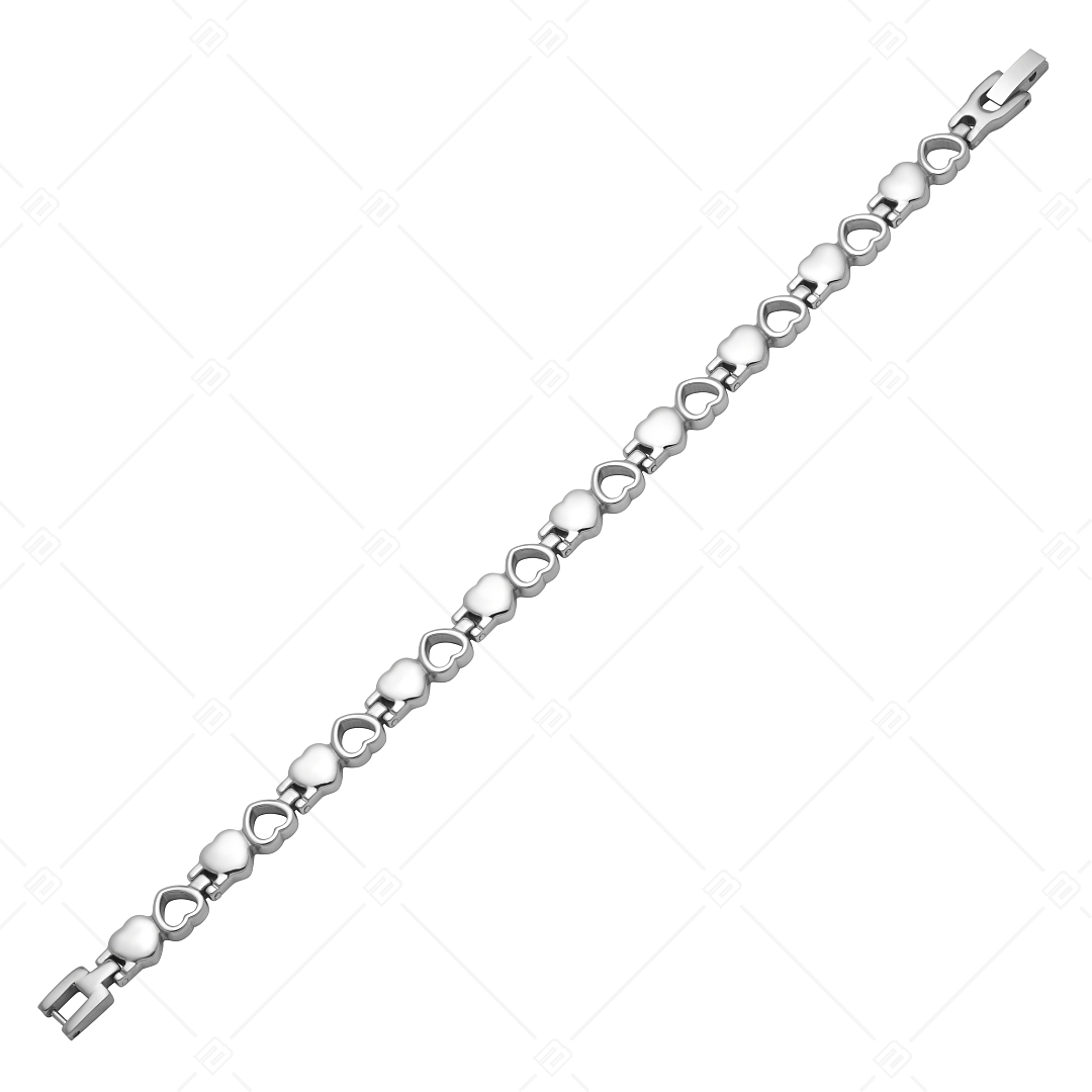 BALCANO - L' amour / Stainless steel heart bracelet (441186BC97)