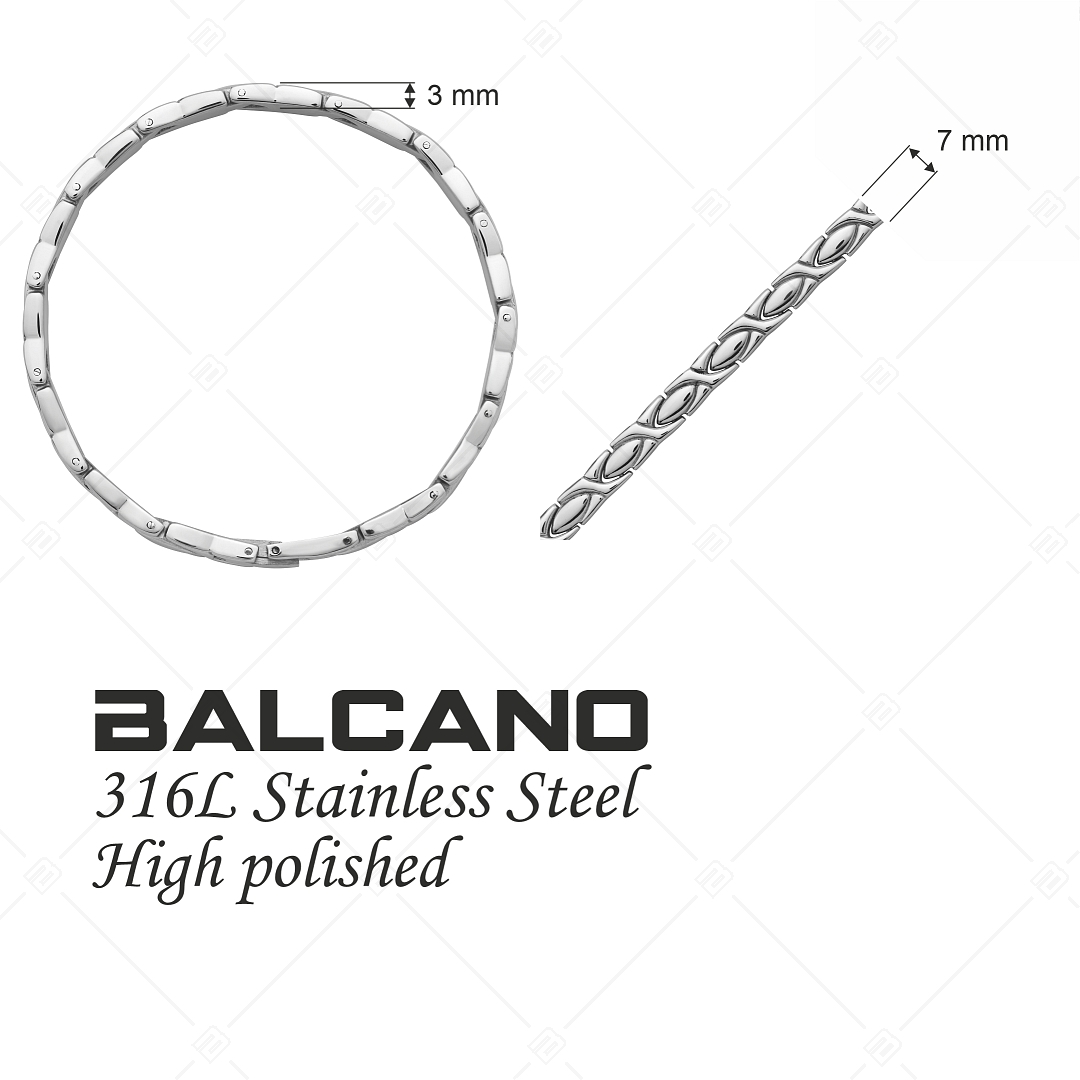 BALCANO - Venice / Bracelet en acier inoxydable avec hautement polie (441187BC97)