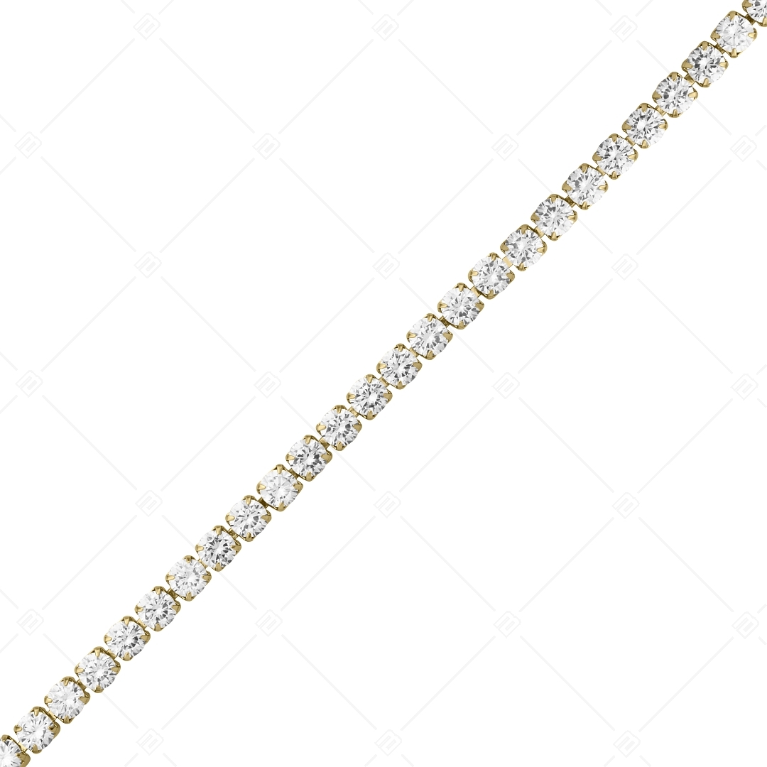 BALCANO - Mirjam / Bracelet with zirconia crystals, 18K gold plated (441189BC88)