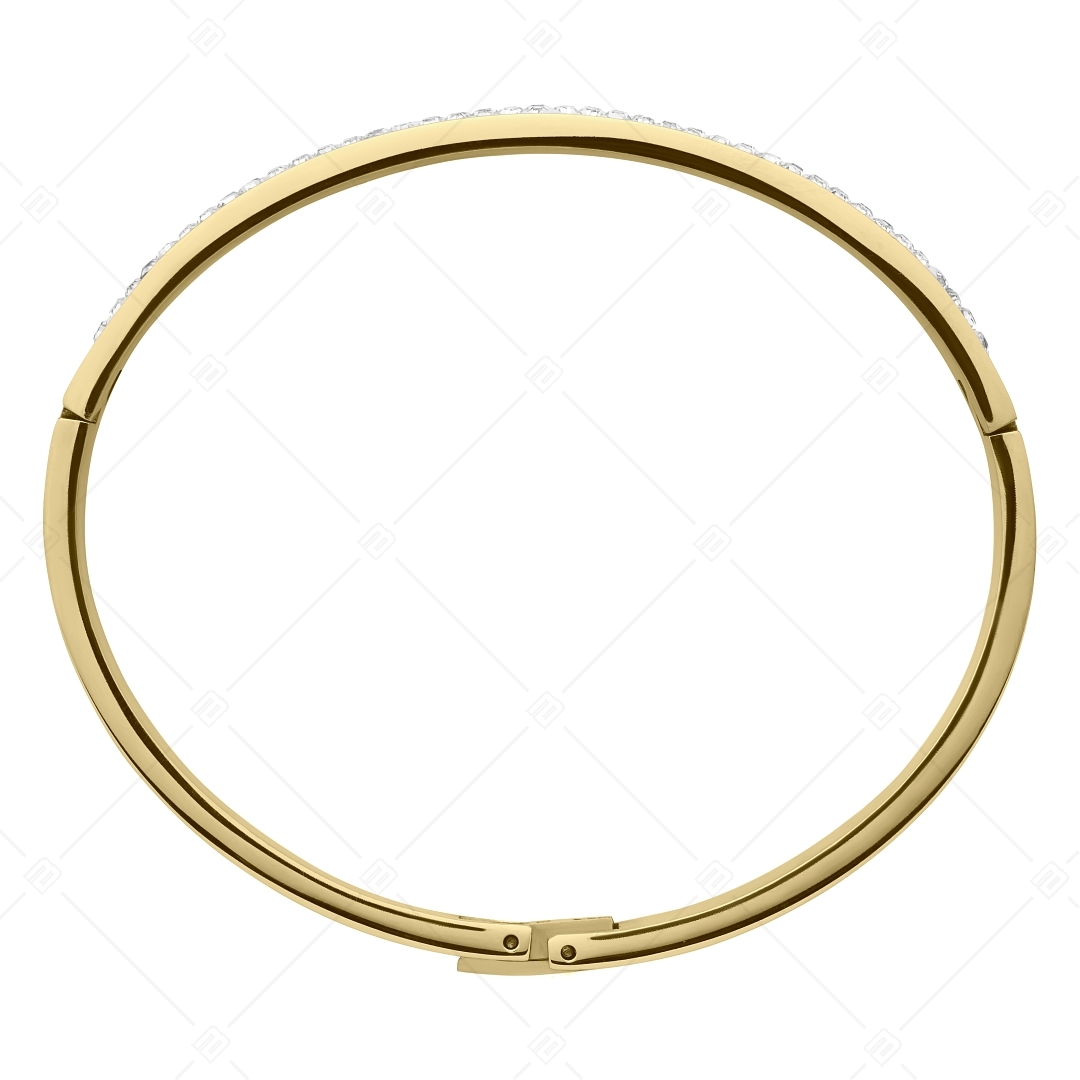 BALCANO - Elisabeth / Bangle bracelet with crystals, 18K gold plated (441190BC88)