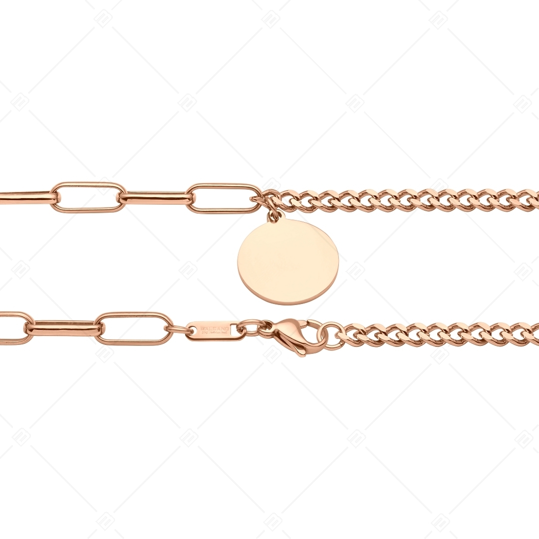 BALCANO - Jessie / Stainless Steel Fashion Bracelet, 18K Rose Gold Plated (441191BC96)