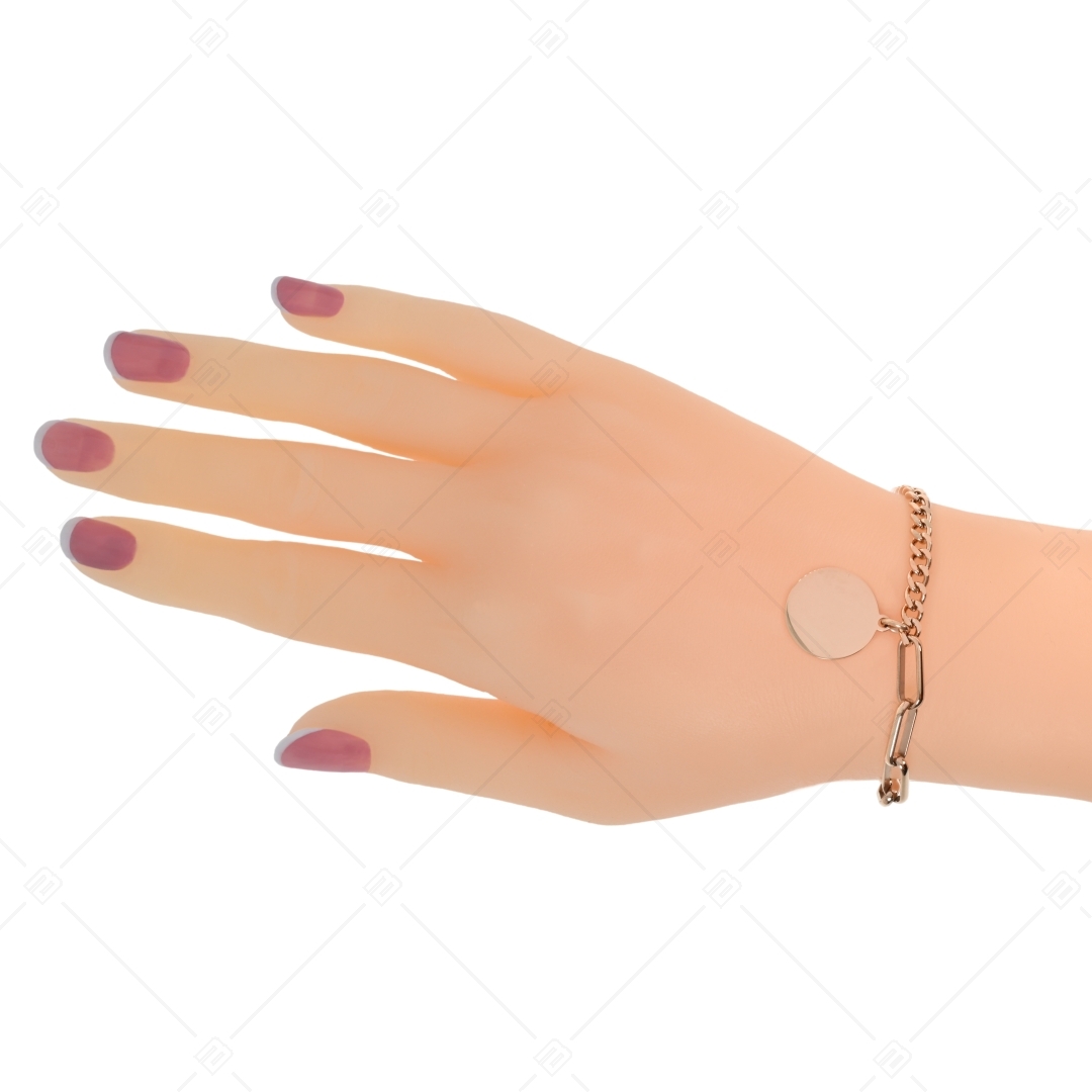 BALCANO - Jessie / Bracelet en acier inoxydable fantaisie, plaqué or rose 18K (441191BC96)