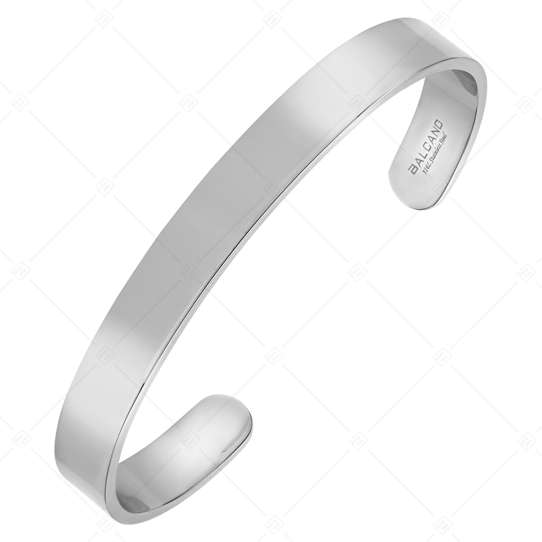 BALCANO - Alex / Stainless steel bangle bracelet with high polished (441195BL97)