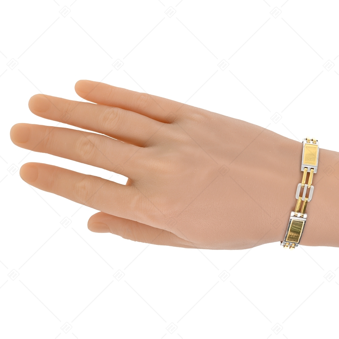 BALCANO - Maximus / Stainless steel bracelet, high polished and 18K gold plated (441196EG88)