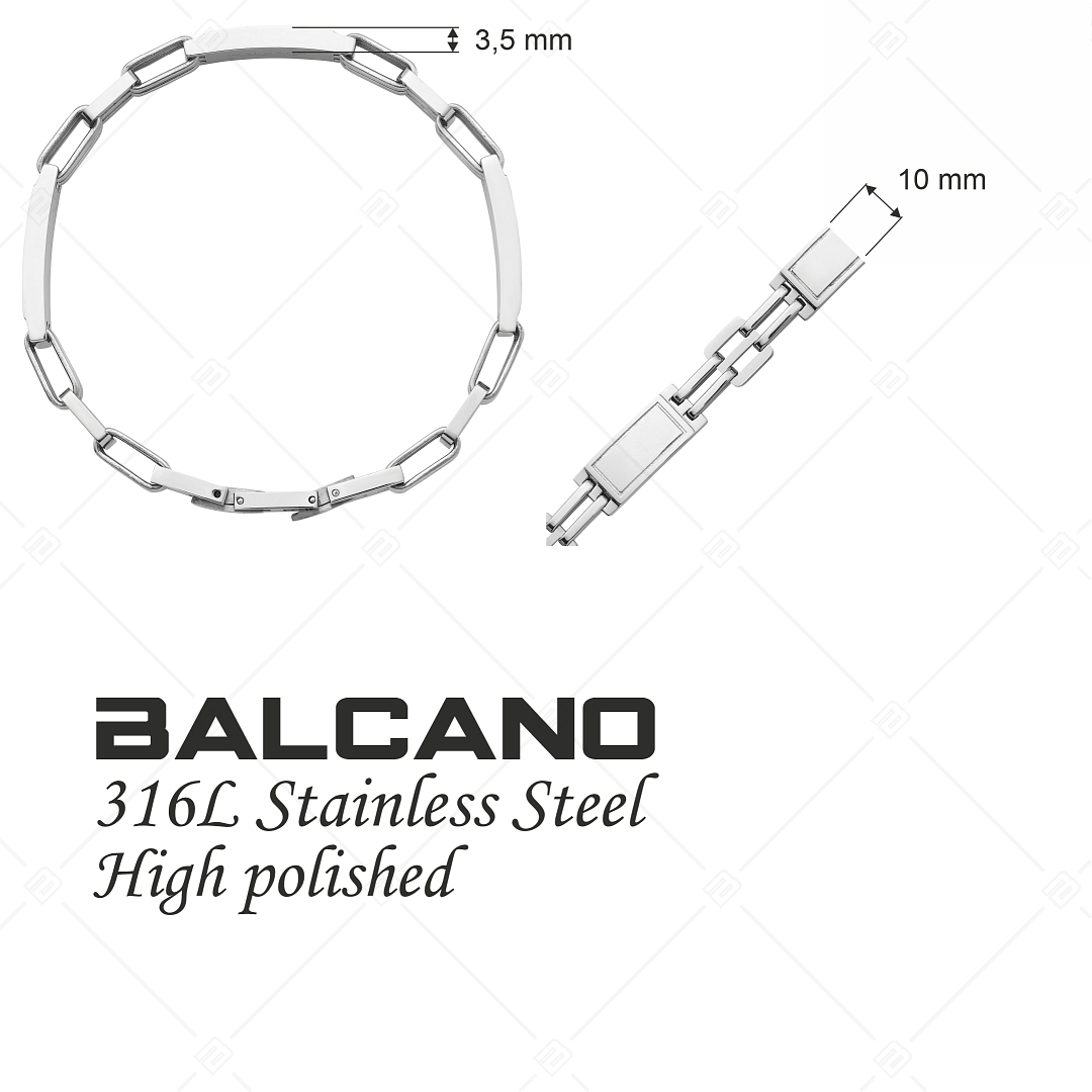 BALCANO - Maximus / Edelstahl Armband mit Hochglanzpolierung (441196EG97)