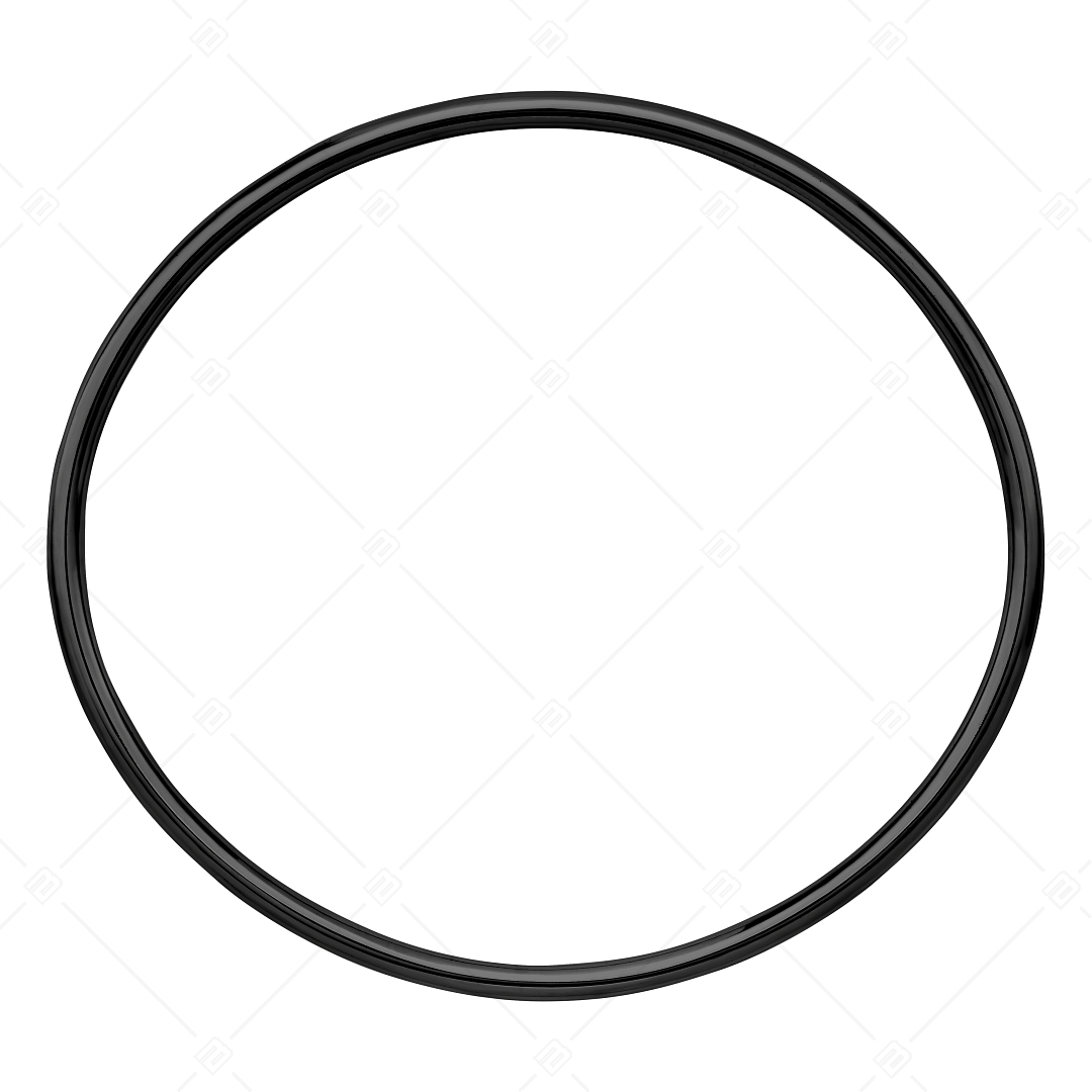 BALCANO - Simply / Klassisches Edelstahl rundes Armreif mit schwarzer PVD-Beschichtung - 2,5 mm (441197BC11)