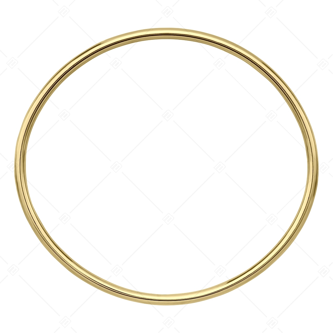BALCANO - Simply / Classic Stainless Steel Round Bangle Bracelet, 18K Gold Plated - 2,5 mm (441197BC88)