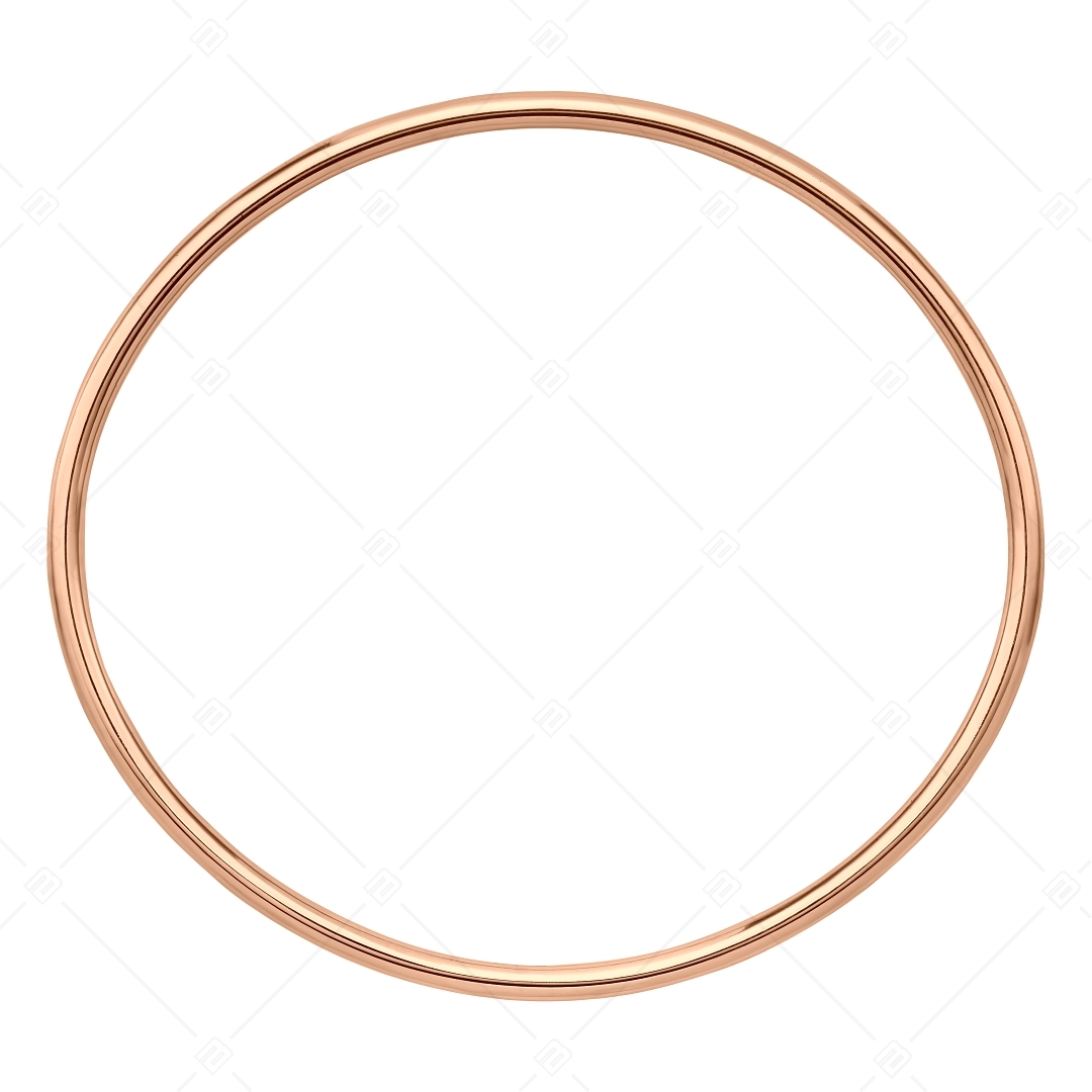 BALCANO - Simply / Bracelet rond  en acier inoxydable classique, plaqué or rose 18K - 2,5 mm (441197BC96)