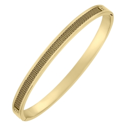 BALCANO - Axel / Fashion Stainless Steel Bangle Bracelet, 18K Gold Plated