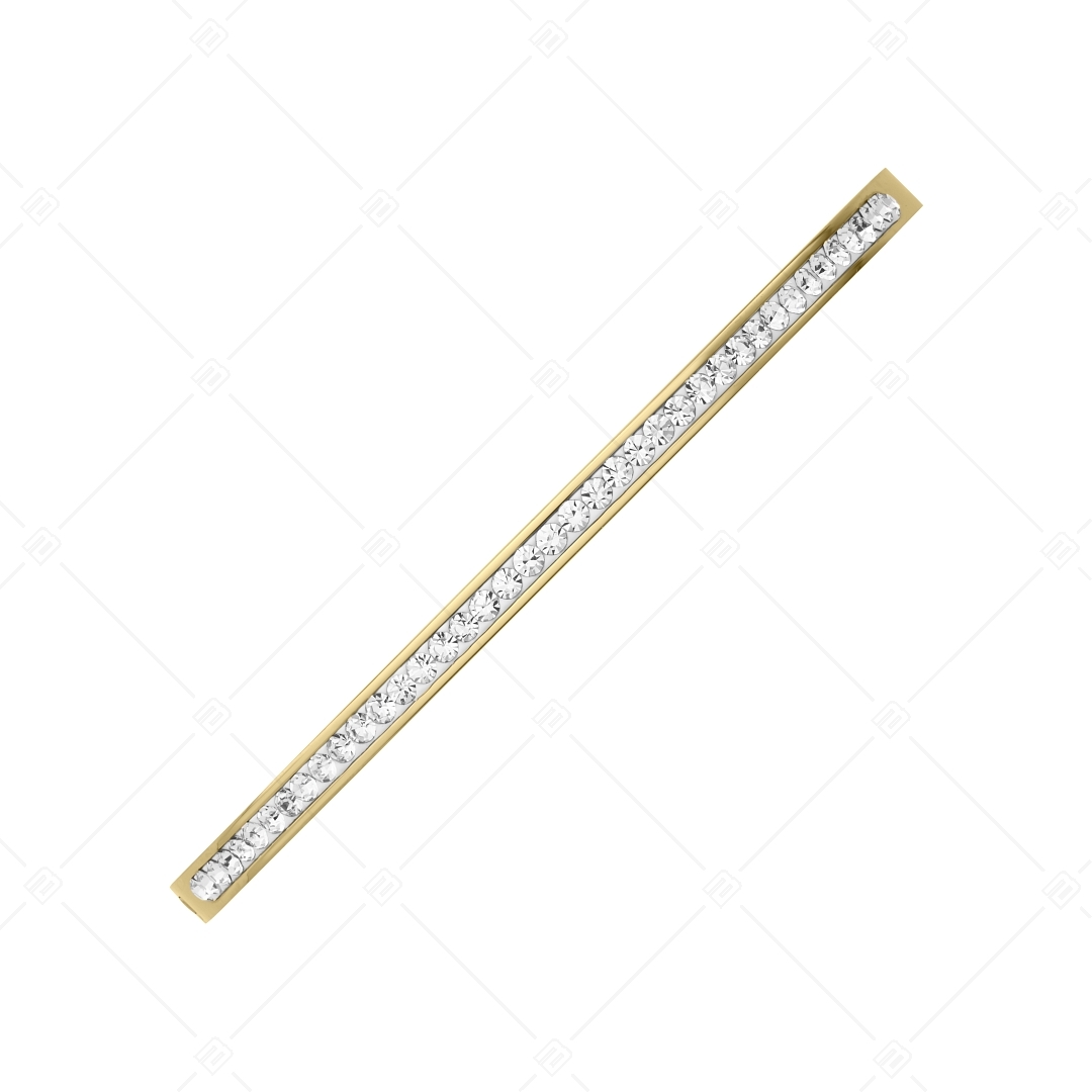 BALCANO - Lucia / Stainless Steel Bangle Bracelet with Crystals, 18K Gold Plated (441199BC88)
