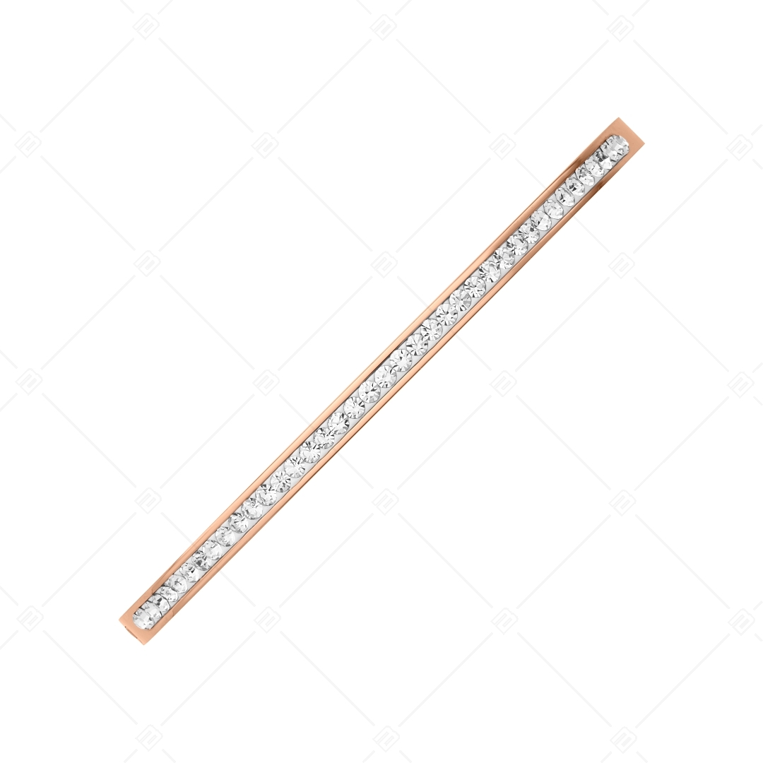BALCANO - Lucia / Bracelet en acier inoxydable décoré avec des cristaux, plaqué or rose 18K (441199BC96)