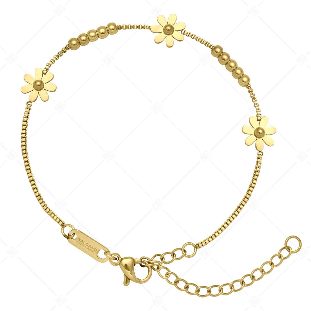BALCANO - Daisy / Stainless Steel Bracelet With Daisy Shape, 18K Gold Plated (441200BC88)