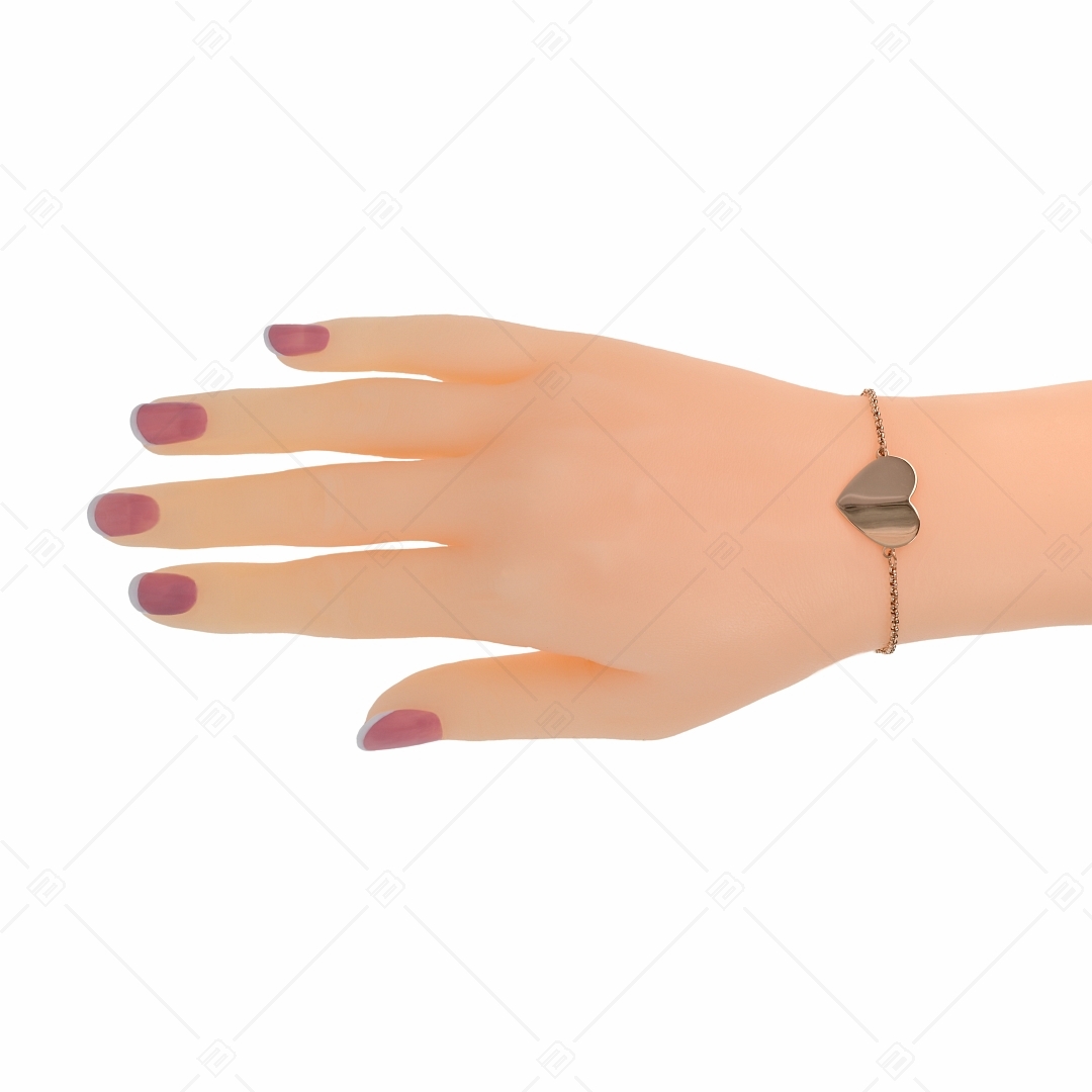 BALCANO - Corazon / Edelstahl Armband mit Herzform, gravierbarem Kopfstück (441203EG96)