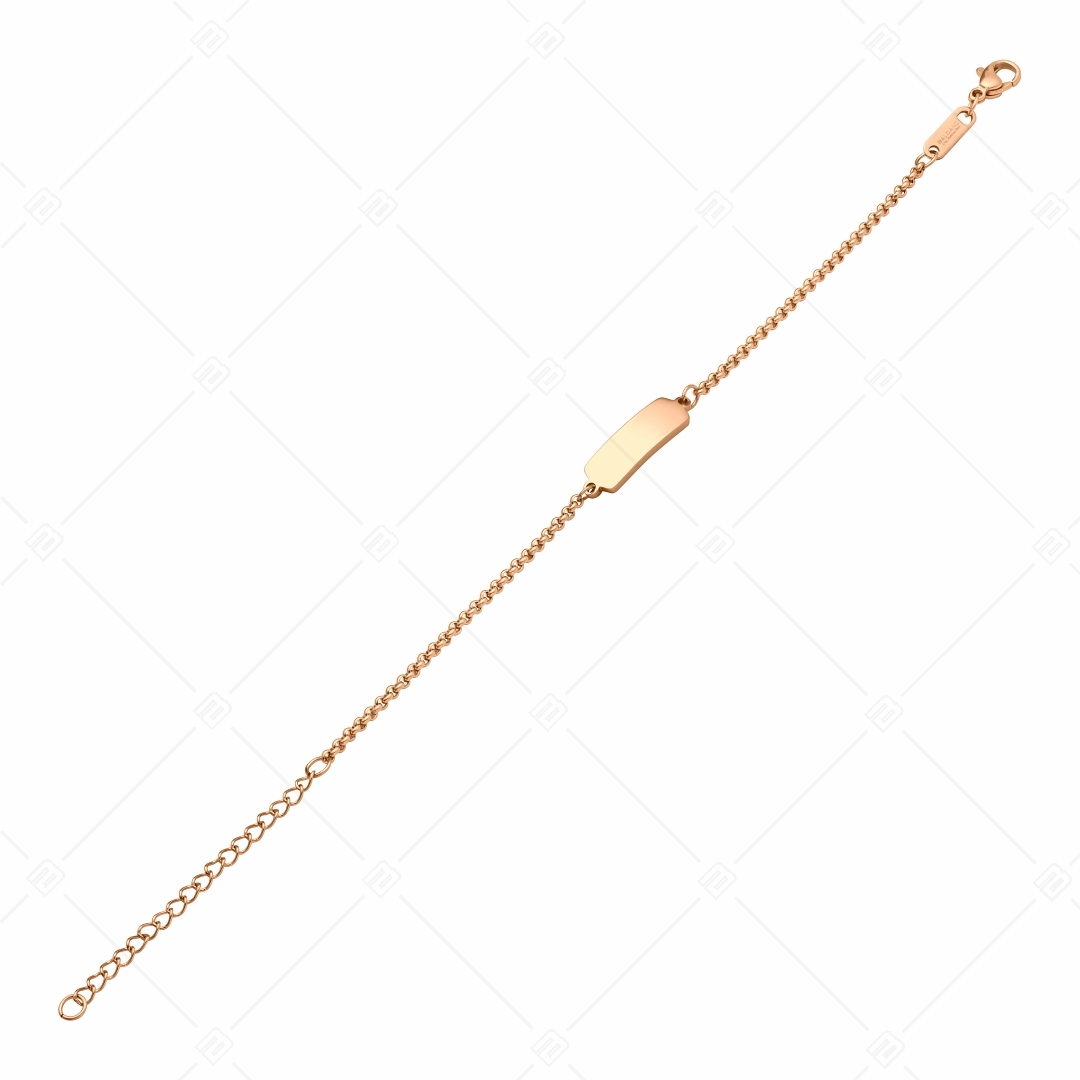 BALCANO - Mattone / Stainless Steel Bracelet With Rectangular Engravable Headpiece (441205EG96)