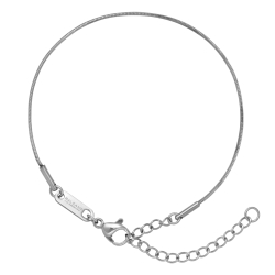 BALCANO - Snake / Bracelet type chaîne serpent en acier inoxydable avec polissage à haute brillance - 1 mm