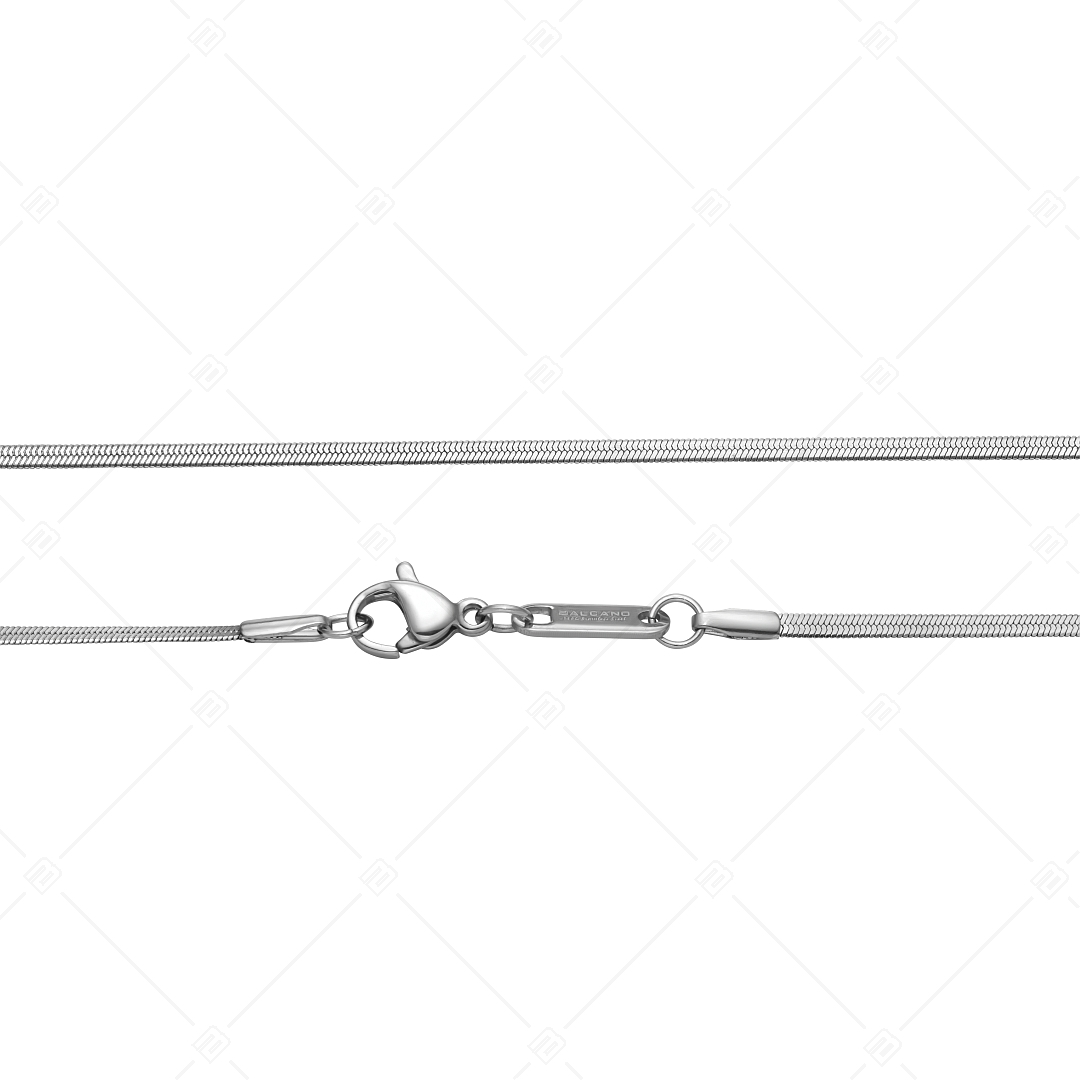 BALCANO - Flattened Snake / Bracelet type chaîne serpent aplatie en acier inoxydable avec hautement polie - 1,9 mm (441215BC97)