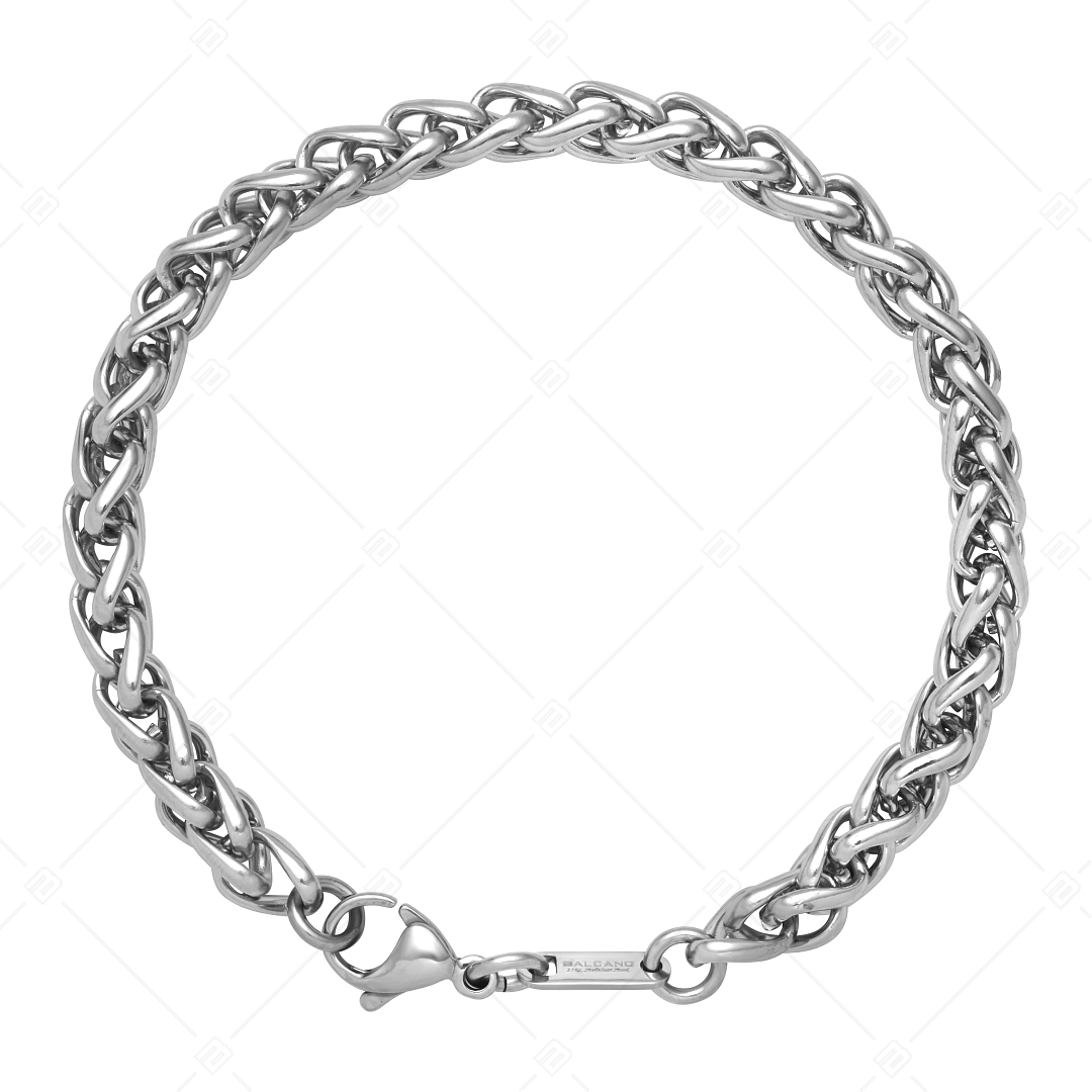 BALCANO - Braided / Stainless Steel Braided Chain-Bracelet, High Polished - 6 mm (441218BC97)