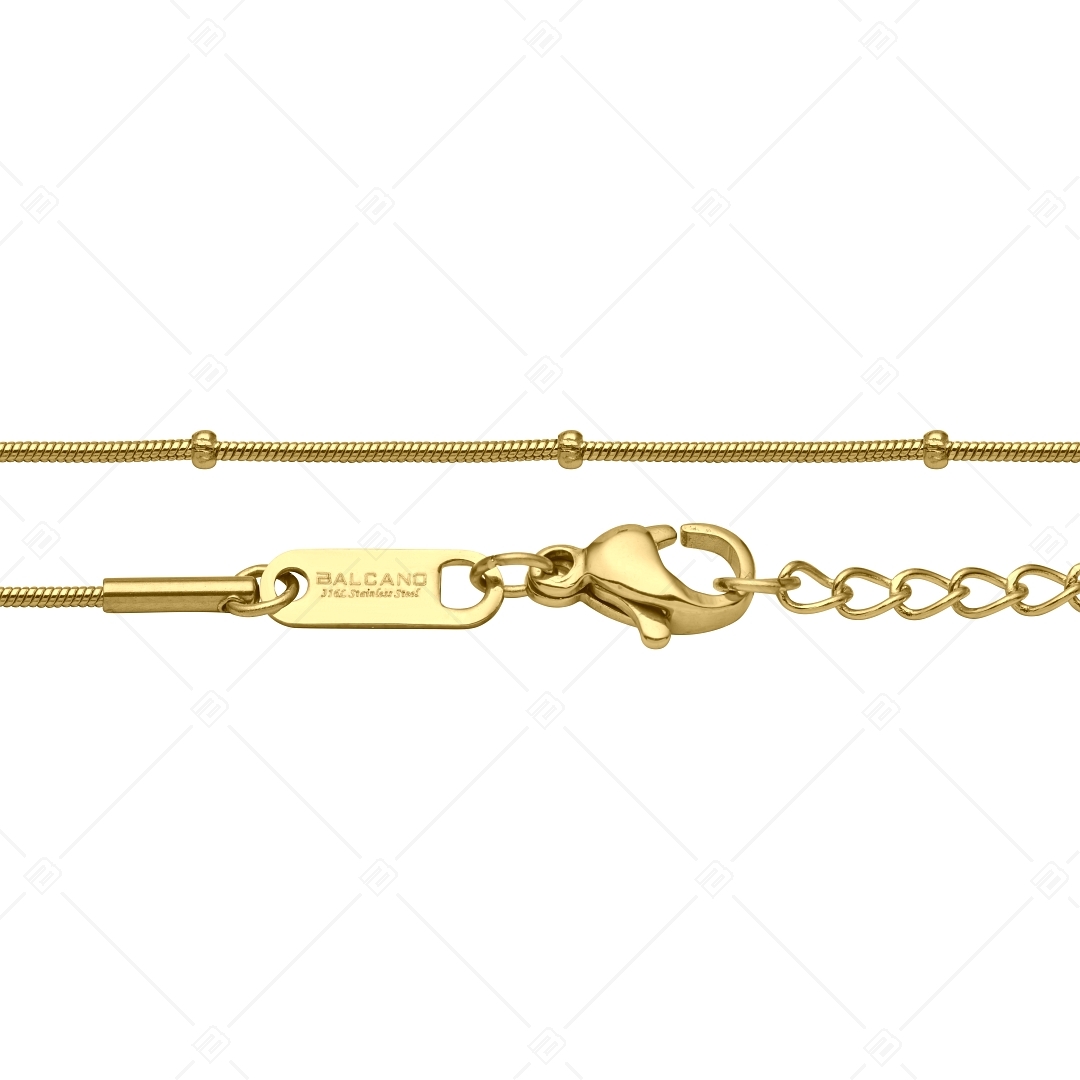BALCANO - Snake / Bracelet type chaîne serpent à baies plaqué or 18K - 1 mm (441220BC88)