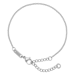 BALCANO - Cable Chain / Edelstahl Ankerkette-Armband  mit Hochglanzpolierung - 1,5 mm