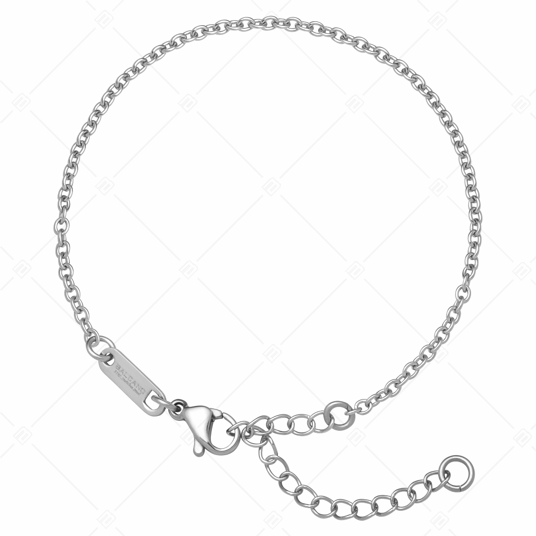 BALCANO - Cable Chain / Edelstahl Ankerkette-Armband mit Hochglanzpolierung - 2 mm (441233BC97)