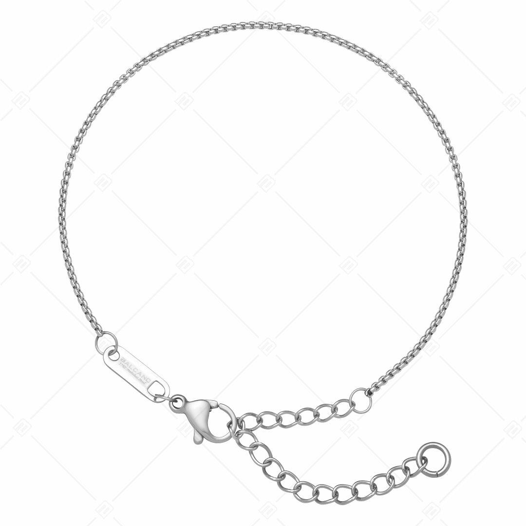 BALCANO - Round Venetian / Stainless Steel Round Venetian Chain-Bracelet, High Polished - 1,2 mm (441241BC97)