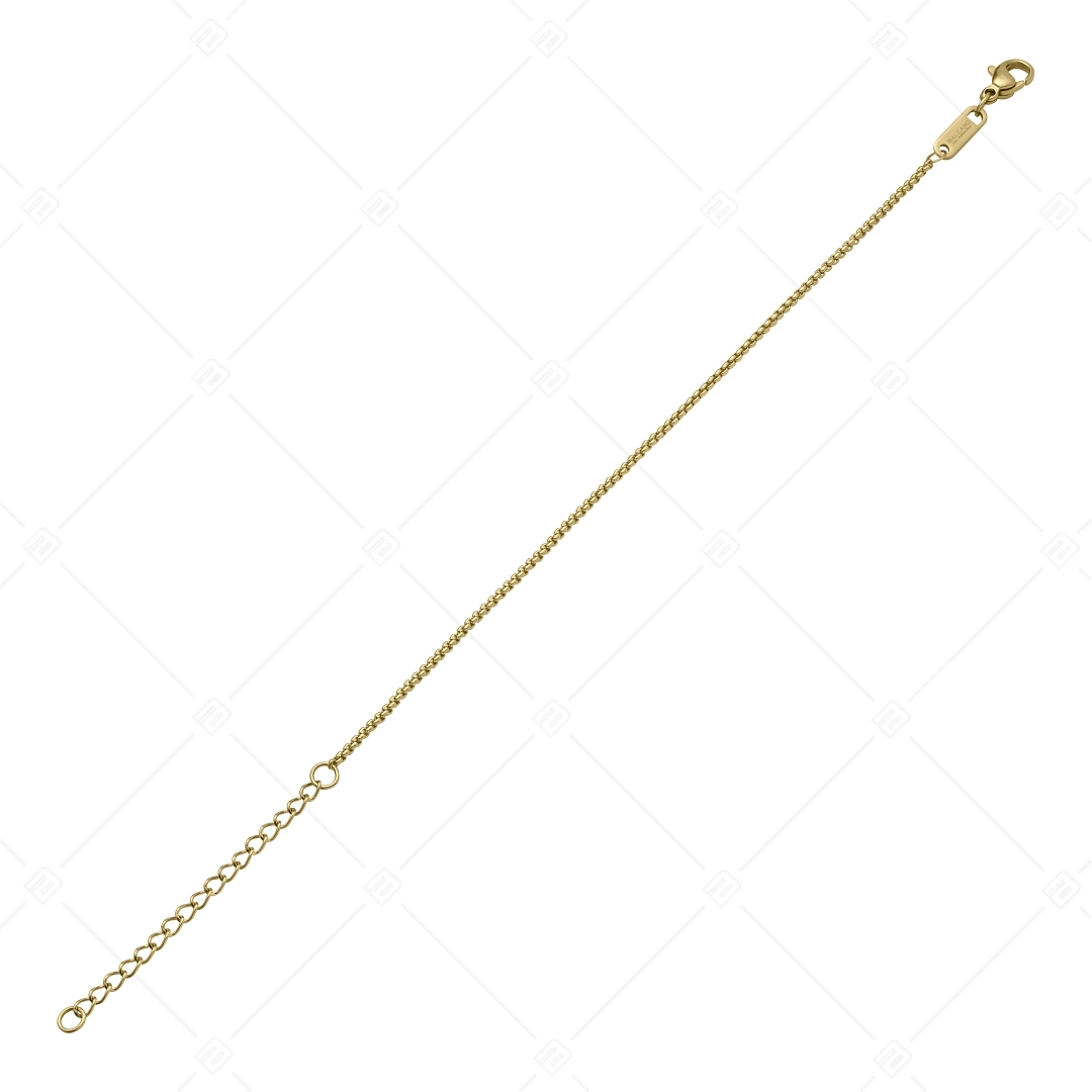 BALCANO - Round Venetian / Edelstahl Venezianer Rund Ketten-Armband mit 18K Gold Beschichtung- 1,5 mm (441242BC88)