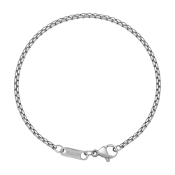 BALCANO - Round Venetian / Stainless Steel Round Venetian Chain-Bracelet, High Polished - 2 mm
