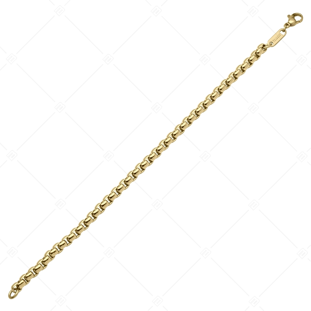 BALCANO - Round Venetian Chain / Abgerundetes venezianisches Würfel-Armband mit 18K vergoldet - 5 mm (441247BC88)